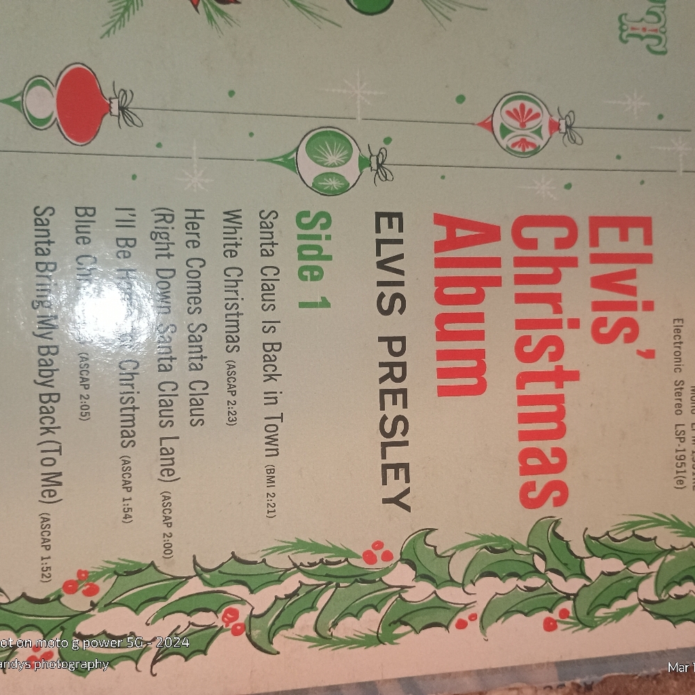 Elvis Christmas Album - Blue Cover Pristine Condition Brand New. - Picture 5 of 7